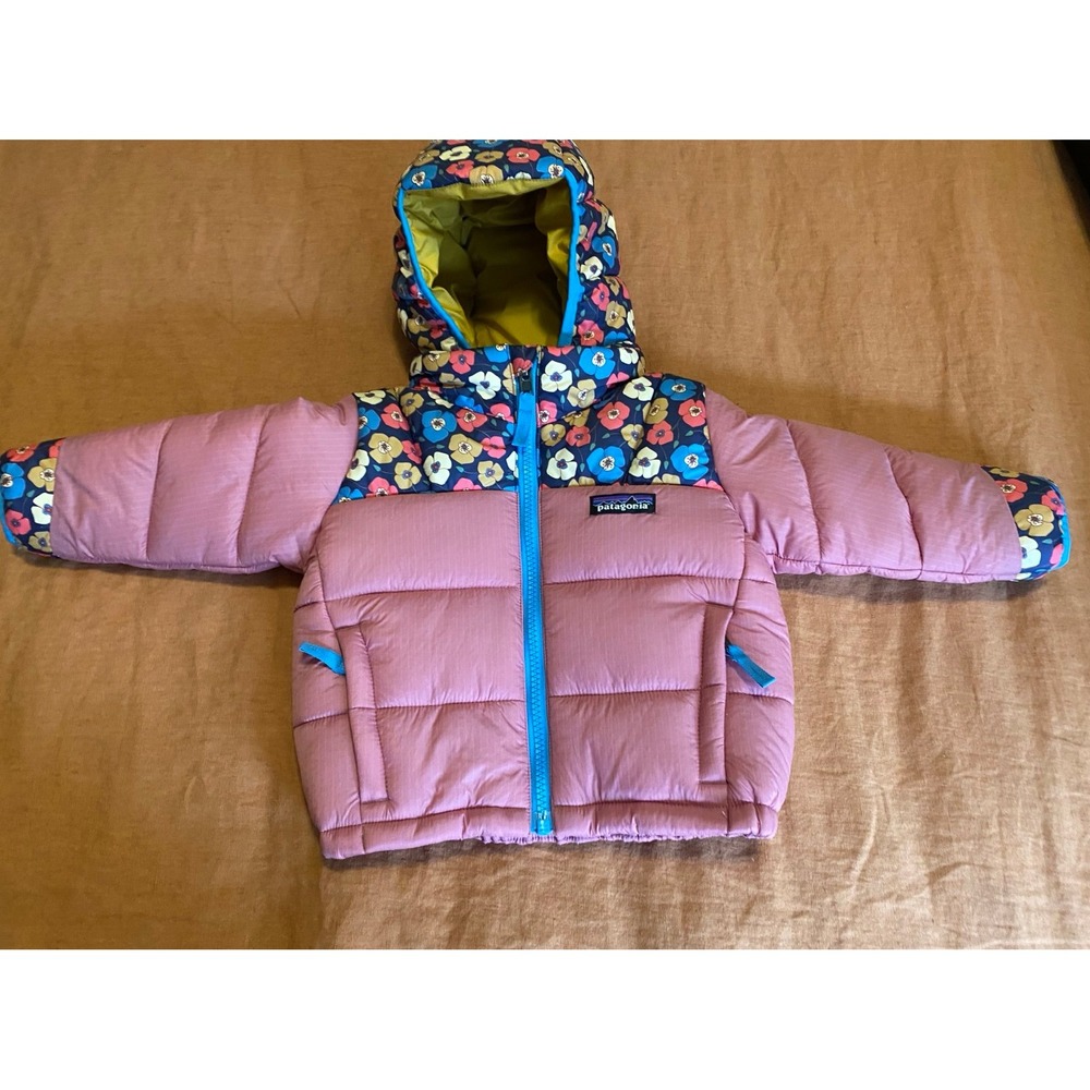 Patagonia Jacket Girls 6-12 Mo AstroPuff Hoody Baby Outerwear s2